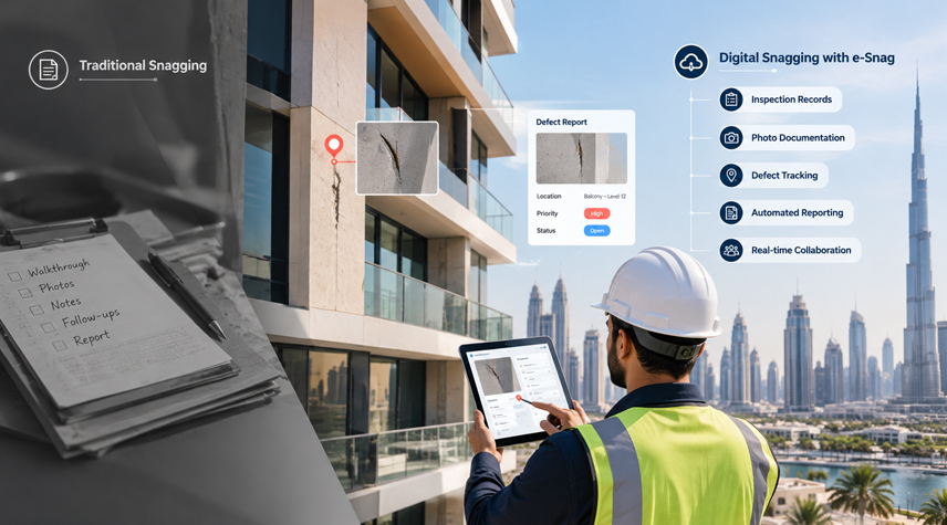 property snagging in Dubai with digital inspections